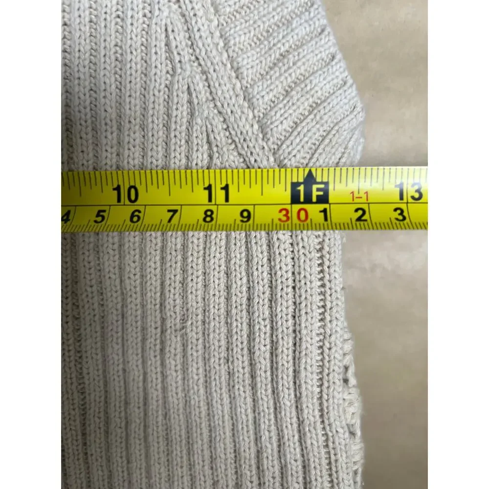 Evereve XS Vest Knit Patterned 100% Cotton Tia Crochet